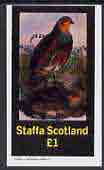 Staffa 1982 Game Birds imperf  souvenir sheet (Â£1 value) unmounted mint, stamps on birds     game
