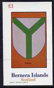 Bernera 1982 Heraldry #2 (Pall) imperf  souvenir sheet (1 value) unmounted mint