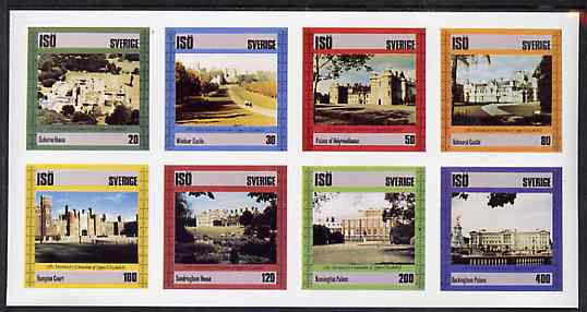 Iso - Sweden 1978 25th Anniversary of Coronation imperf set of 8 values (Royal Castles & Palaces) unmounted mint, stamps on , stamps on  stamps on royalty, stamps on  stamps on coronation, stamps on  stamps on castles, stamps on  stamps on palaces, stamps on  stamps on  iso , stamps on  stamps on 