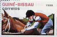 Guinea - Bissau 1988 Equestrian 10p from Seoul Olympic Games set of 7, SG 1014 unmounted mint*, stamps on , stamps on  stamps on horses