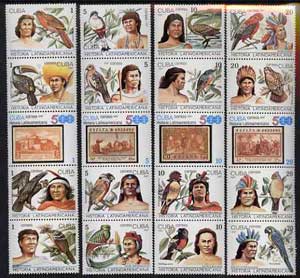 Cuba 1987 Latin American History (2nd Series - Natives & Birds) set of 20 unmounted mint, SG 3276-95, stamps on , stamps on  stamps on birds        stamp on stamp, stamps on  stamps on stamponstamp