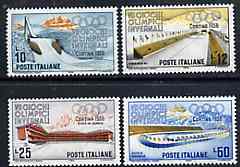 Italy 1955 Cortina Winter Olympic Games set of 4 unmounted mint, SG 926-29, Mi 958-61*