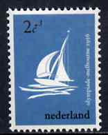 Netherlands 1956 Yachting 2c+3c from Melbourne Olympic Games set of 5, SG 831, stamps on yachting
