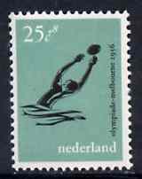 Netherlands 1956 Water Polo 25c+8c from Melbourne Olympic Games set of 5 unmounted mint, SG 834, stamps on water polo