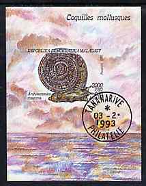 Madagascar 1993 Molluscs m/sheet very fine cto used, SG MS 1117, stamps on , stamps on  stamps on shells