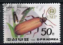 North Korea 1992 Beetle 50ch from World Environment Day set of 8 fine cto used, SG N3203*, stamps on insects    beetles