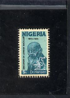 Nigeria 1973 Centenary of Discovery of Leprosy Bacillus - delightful stamp-size hand-painted artwork for 5k value by Austin Ogo Onwudimegwu (the designer of the issued st..., stamps on medical, stamps on microscopes, stamps on diseases