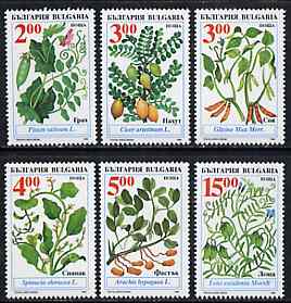 Bulgaria 1995 Food Plants complete set of 6 unmounted mint, SG 4019-24*, stamps on food, stamps on plants, stamps on vegetables