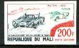 Mali 1973 Le Mans 24hr Race 200f (Maitra & Porsche) IMPERF from limited printing unmounted mint, as SG 389, stamps on , stamps on  stamps on cars    racing cars     maitra      porsche