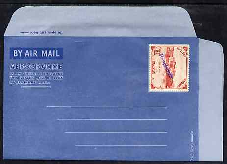 Aerogramme - Bangladesh 1971 Pakistan Aerogramme with 2 1/2a stamp (Paper Mill SG 87) handstamped 