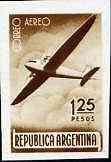 Argentine Republic 1940 Douglas DC-2 1p25 imperf colour trial in brown unmounted mint, as SG 692, stamps on aviation     douglas    dc