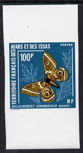 French Afars & Issas 1976 Balachowski Butterfly 100f imperf from limited printing, as SG 667, stamps on , stamps on  stamps on butterflies