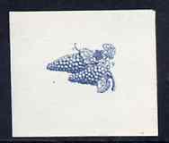 Czechoslovakia 1938 Kosice Cultural Exhibition Die proof of bunch of grapes in blue (as used for labels printed within sheets of issued stamps) size 25 x 30 mm, stamps on , stamps on  stamps on alcohol    grapes     wine 