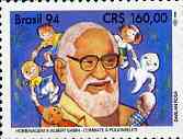 Brazil 1994 Death Anniversary of Albert Sabin (Developer of Polio Vaccine) unmounted mint, SG 2630, stamps on medical, stamps on diseases, stamps on polio, stamps on death, stamps on vaccines