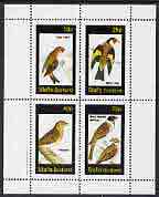 Staffa 1982 Birds #46 (Gold Finch, Lark, Redpole & Bunting) perf set of 4 values (10p to 75p) unmounted mint, stamps on , stamps on  stamps on birds        finch      lark     redpole    bunting 