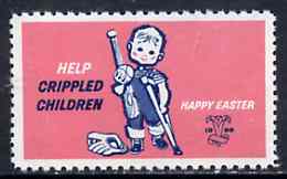 Cinderella - Canada 1960 Help Crippled Children Easter Seal, fine unmounted mint , stamps on cinderellas, stamps on cinderella     easter    disabled