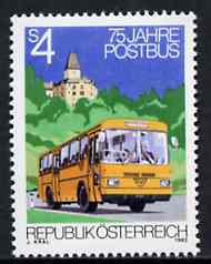 Austria 1982 Anniversary of Postbus Service unmounted mint, SG 1939, stamps on , stamps on  stamps on buses     postal