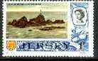 Jersey 1970-74 La Corbiere Lighthouse 1p from Decimal Definitive set unmounted mint, SG 43*, stamps on lighthouses