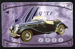 Telephone Card - Singapore $10 phone card showing 1954 MG TF, stamps on , stamps on  stamps on cars, stamps on  stamps on  mg , stamps on  stamps on 