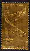 Staffa 1979 Treasures of Tutankhamun  \A38 Nephthys, Guardian of the Mummy embossed in 23k gold foil (Rosen #652) unmounted mint, stamps on egyptology    history  tourism   mythology