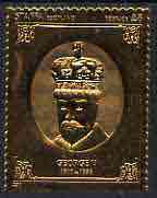 Staffa 1977 Monarchs \A38 George V embossed in 23k gold foil (Rosen #505) unmounted mint, stamps on royalty    history