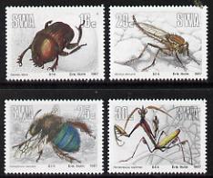 South West Africa 1987 Insects set of 4 unmounted mint, SG 475-78*, stamps on , stamps on  stamps on insects