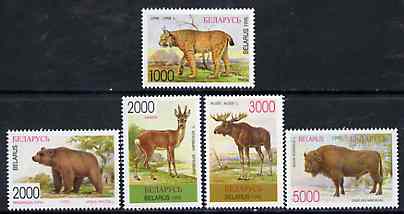 Belarus 1996 Mammals unmounted mint set of 5, SG 135-39*