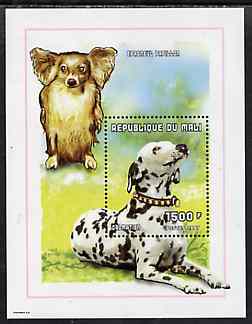 Mali 1997 Dogs perf m/sheet (Dalmation) unmounted mint, stamps on , stamps on  stamps on dogs     dalmation