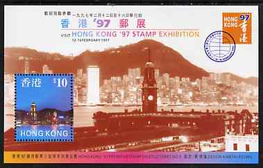 Hong Kong 1997 'Hong Kong 97' Stamp Exhibition (5th series) m/sheet unmounted mint, SG MS 873, stamps on , stamps on  stamps on stamp exhibitions