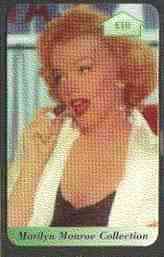 Telephone Card - Marilyn Monroe Collection £10 Discount phone card, stamps on , stamps on  stamps on marilyn monroe     films     cinema   entertainments