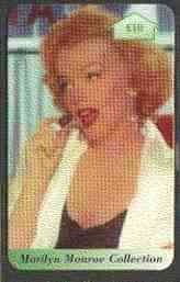 Telephone Card - Marilyn Monroe Collection 10 Discount phone card, stamps on marilyn monroe     films     cinema   entertainments
