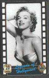 Telephone Card - Legends of Holllywood #08 - 20 units phone card showing Marilyn Monroe (black & white half-length), stamps on , stamps on  stamps on marilyn monroe     films     cinema   entertainments