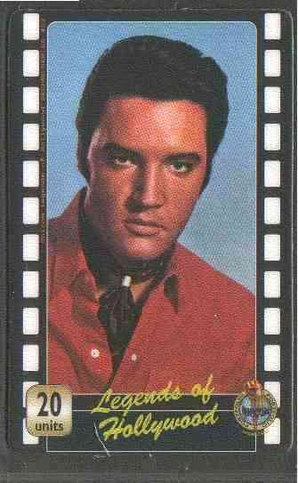 Telephone Card - Legends of Hollywood - Elvis Presley #2 - Limited Edition 20 units phone card (card No UT 0354), stamps on , stamps on  stamps on elvis, stamps on pops, stamps on films, stamps on cinema, stamps on entertainments, stamps on music, stamps on personalities