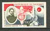 Dahomey 1971 Johannes Kepler Anniversary 200f (Keplar, Satellite & Rocket) unmounted mint imperf from limited printing, as SG 438, stamps on science    space     kepler    astronomy