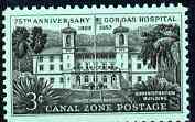 Canal Zone 1957 Gorgas Hospital 75th Anniversary unmounted mint, SG 213*, stamps on medical