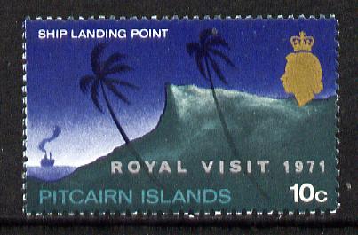 Pitcairn Islands 1971 Royal Visit one value (SG 115) unmounted mint, stamps on royalty, stamps on royal visit