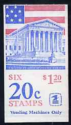 United States 1981 Flag over Supreme Court $1.20 booklet containing panes SG 1924a (SB 112), stamps on , stamps on  stamps on flags     judicial