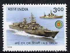 India 1998 Warships (INS Delhi) unmounted mint*, stamps on , stamps on  stamps on ships