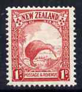 New Zealand 1936-42 1d Kiwi (mult wmk) unmounted mint, SG 578, stamps on , stamps on  kg5 , stamps on birds    kiwi