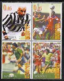 Gagauzia Republic 1998 Football complete perf set of 4 unmounted mint, stamps on , stamps on  stamps on football, stamps on  stamps on sport