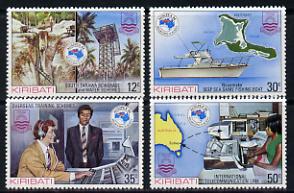 Kiribati 1984 'Ausipex' Stamp Exhibition set of 4 (SG 224-7) unmounted mint, stamps on postal     civil engineering   fishing     stamp exhibitions  communications     ships      maps