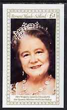 Bernera 1980 Queen Mother's 80th Birthday £1 imperf souvenir sheet unmounted mint, stamps on royalty, stamps on queen mother