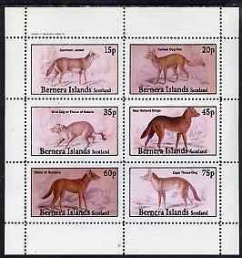 Bernera 1982 Wild Dogs perf set of 6 values unmounted mint, stamps on , stamps on  stamps on animals    dogs