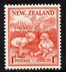 New Zealand 1938 Health - Children 1d+1d unmounted mint SG 610*, stamps on , stamps on  stamps on children, stamps on  stamps on  kg6 , stamps on  stamps on 