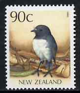 New Zealand 1988-95 Robin 90c from Native Birds def set unmounted mint, SG 1468*, stamps on birds     robin