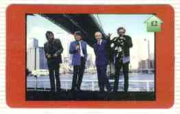 Telephone Card - The Rolling Stones #05 - 2 (Stones under Bridge) Limited edition, stamps on music, stamps on pops, stamps on entertainments