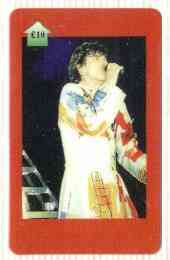 Telephone Card - The Rolling Stones #08 - 10 (Mick Jagger) Limited edition, stamps on music, stamps on pops, stamps on entertainments