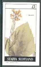 Staffa 1982 Flowers #23 (Mustard) imperf  souvenir sheet (Â£1 value) unmounted mint, stamps on flowers     spices