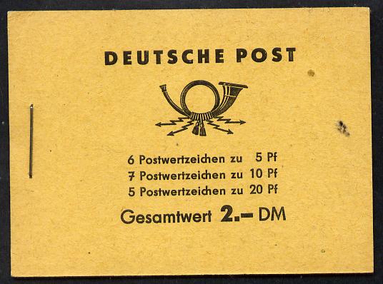 Germany - East 1960 Five Year Plan 2 Dm booklet complete and fine SG ESB3), stamps on , stamps on  stamps on industry