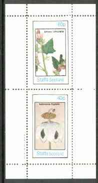 Staffa 1982 Flowers #24 (Althaea & Adansonia) perf set of 2 values (40p & 60p) unmounted mint, stamps on flowers    